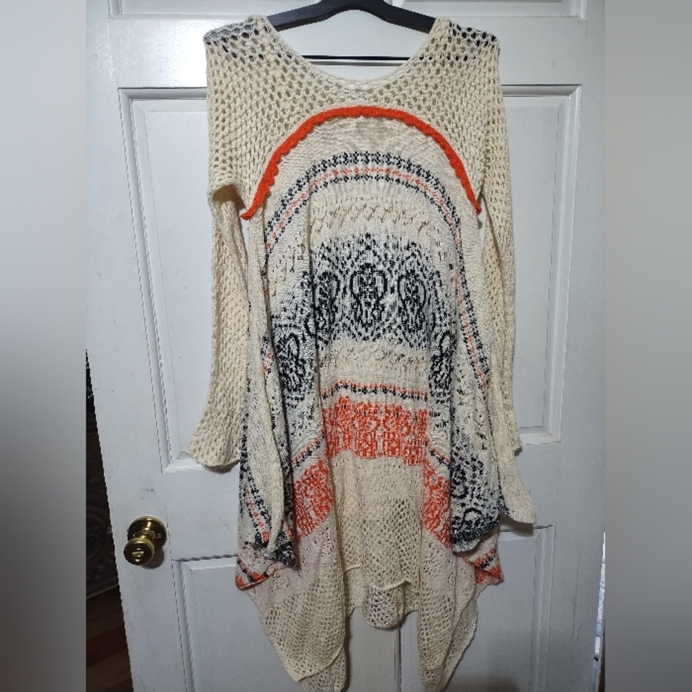 Anthropologie White and Red Maxi Dress - Picture 3 of 10